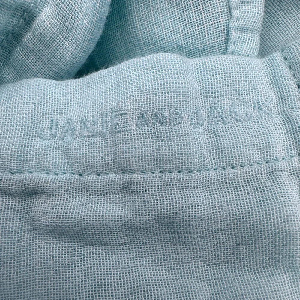 Janie and Jack mint green cotton button down shirt sz 4 k140